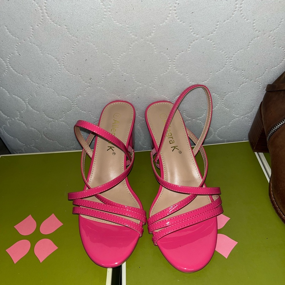 Pink Strappy Heels